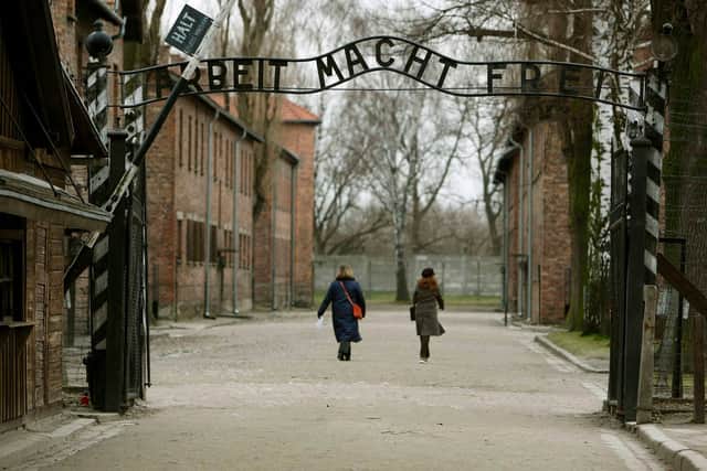 The gates at Auschwitz I camp. Picture: Dave Thompson/PA Wire