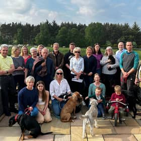 The Upper Lochton residents next to the Cala Homes site. Image supplied by Martin Kindness
