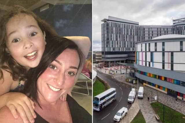 Kimberly Darroch, whose ten-year-old daughter Milly Main died in the Queen Elizabeth University Hospital (QEUH) in Glasgow