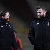 Mark Trueman, right, with co-manager Conor Sellars, has revived Bradford City's fortunes. Picture: George Wood/Getty Images