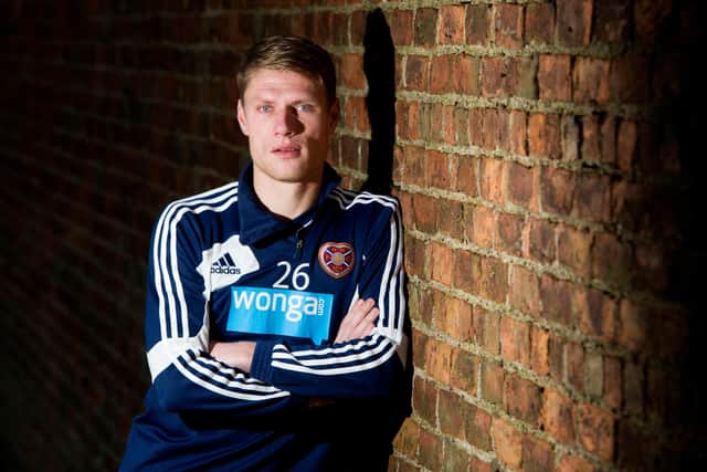 Marius Zaliukas pictured in December 2012. The former Hearts captain has died at the age of 36