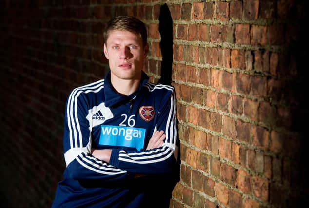 Marius Zaliukas pictured in December 2012. The former Hearts captain has died at the age of 36
