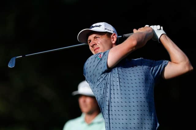 Grant Forrest  in action during the first round of the AVIV Dubai Championship at Jumeirah Golf Estates. Picture: Oisin Keniry/Getty Images.