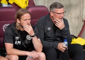 Ex-manager Craig Levein, right, alongside Austin MacPhee. Picture: SNS