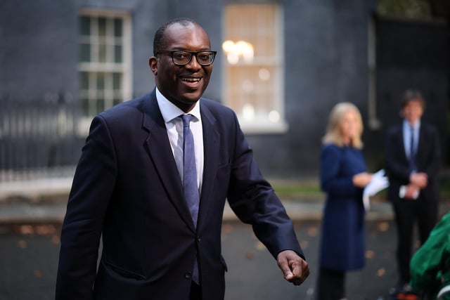 New Chancellor Kwasi Kwarteng leaves Downing Street