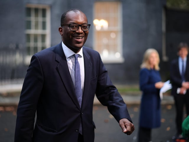 New Chancellor Kwasi Kwarteng leaves Downing Street