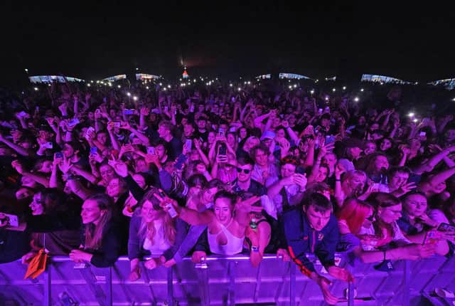 Around 5000 fans attended a test event without social distancing or face coverings at Sefton Park in Liverpool at the weekend. Picture: Danny Lawson/PA Wire