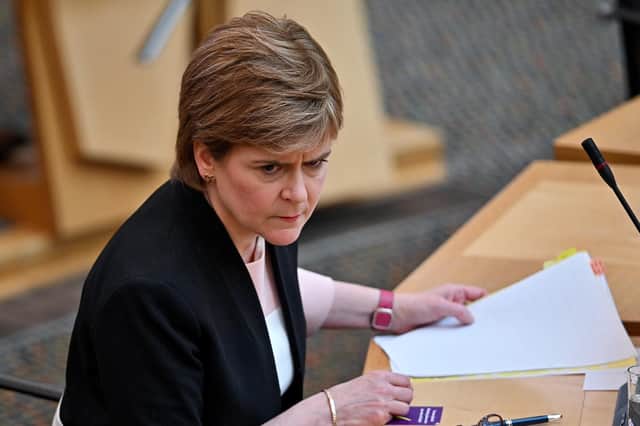 Nicola Sturgeon is fast losing her reputation for handling the Covid pandemic well, says Murdo Fraser (Picture: Jeff J Mitchell/WPA pool/Getty Images)