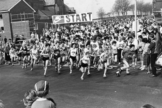 The St Oswald's fun run in 1987. Did you take part?