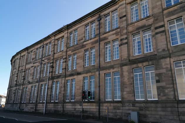 The former college buildings where police uncovered a major cannabis haul (Pic: Fife Free Press)