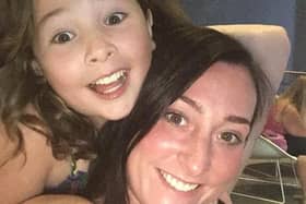 Milly Main from Lanark, pictured here with her mum Kimberly Darroch, died at the age of 10 in 2017 after contracting an infection at the Queen Elizabeth University Hospital in Glasgow