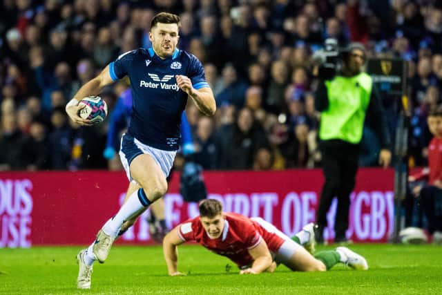 Blair Kinghorn has come off the bench in all four of Scotland's Six Nations matches this season and scored a try against Wales. (Photo by Ross Parker / SNS Group)