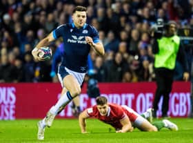 Blair Kinghorn has come off the bench in all four of Scotland's Six Nations matches this season and scored a try against Wales. (Photo by Ross Parker / SNS Group)