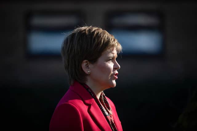 First Minister Nicola Sturgeon. Picture: Jane Barlow/POOL/AFP via Getty Images