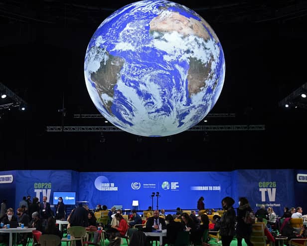 Firms need 'practical and affordable measures,' says Glasgow-based brand strategy agency Frejz, in the wake of COP26. Picture: Oli Scarff/AFP via Getty Images.