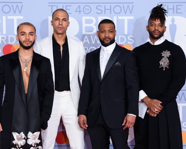 The big JLS hits Beat Again and Everybody in Love arrived at the end (Picture: Joe Maher/Getty Images for Bauer Media)