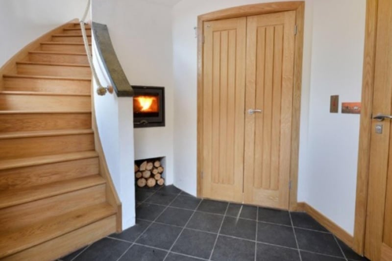 The hall contains a wood burning stove if the Scottish weather turns cold.
