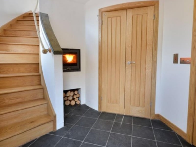 The hall contains a wood burning stove if the Scottish weather turns cold.