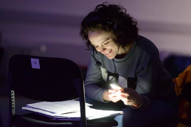 Jemima Levick, artistic director of theatre company Stellar Quines, in rehearsals for Fibres, a film it is making with the Citizens Theatre in Glasgow. Picture: Tim Morozzo