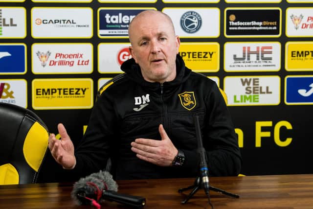 David Martindale has apologised for his hand gesture during Livingston's loss to Hibs. (Photo by Ross Parker / SNS Group)
