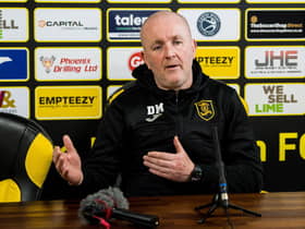 David Martindale has apologised for his hand gesture during Livingston's loss to Hibs. (Photo by Ross Parker / SNS Group)