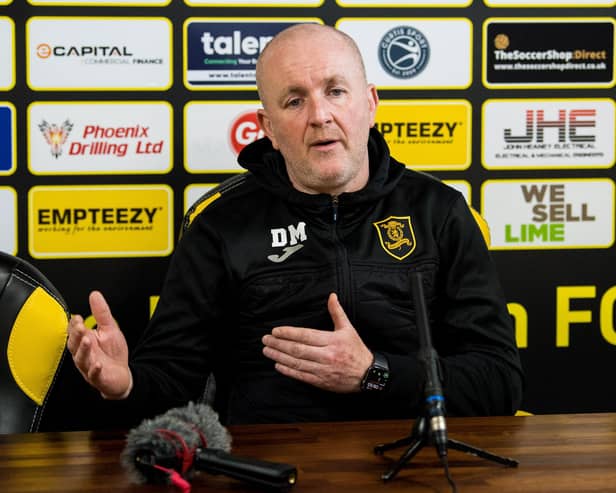 David Martindale has apologised for his hand gesture during Livingston's loss to Hibs. (Photo by Ross Parker / SNS Group)