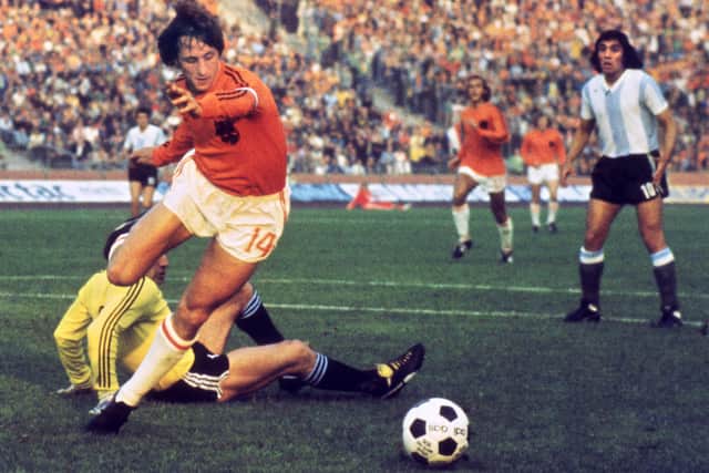 Dutch midfielder Johann Cruyff in 1974.