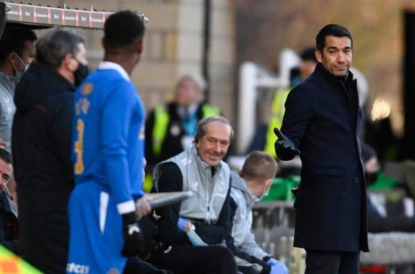 Rangers manager Giovanni van Brockhorst will pick a team to face Hibs at Easter Road this evening.  (Photo by Rob Casey / SNS Group)