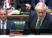 Boris Johnson responds to criticism of his Government's NHS record at Prime Minister's Questions. Picture: BBC Parliament