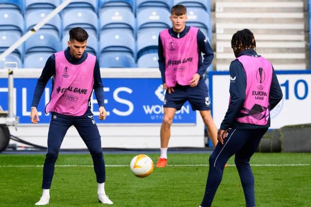 Ianis Hagi during a training session at Ibrox ahead of Rangers' Europa League opener against Standard Liege in Belgium. (Photo by Alan Harvey / SNS Group)