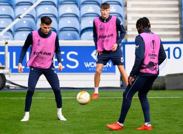 Ianis Hagi during a training session at Ibrox ahead of Rangers' Europa League opener against Standard Liege in Belgium. (Photo by Alan Harvey / SNS Group)