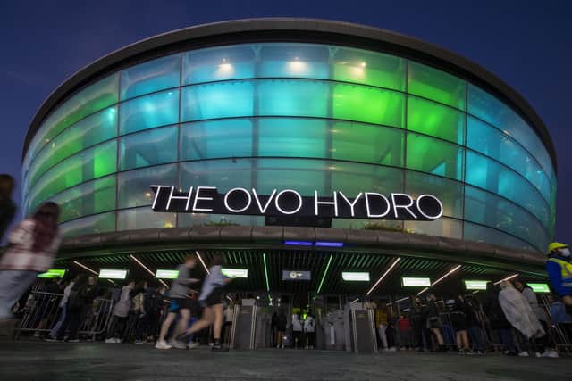 The OVO Hydro arena in Glasgow. Picture: Jeff Holmes