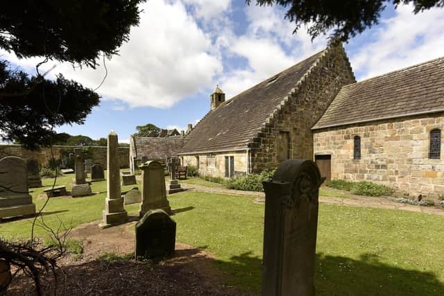 The historic headstones at St Fillans in Aberdour
Pic: Walter Neilson