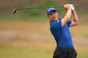 Grant Forrest plays his second shot on the 10th hole during day two of the Genesis Scottish Open at The Renaissance Club. Picture: Octavio Passos/Getty Images.