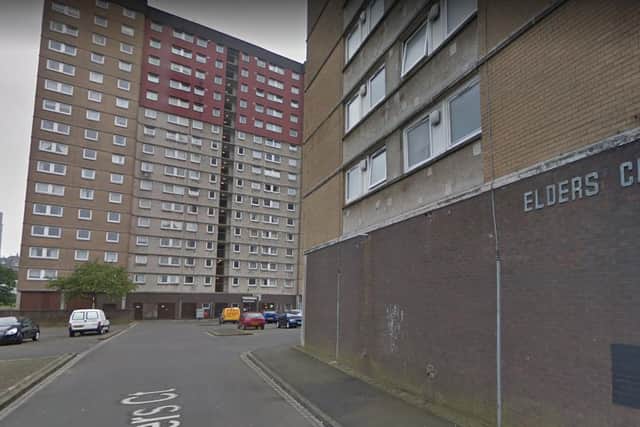 The body was found yesterday in a waste chute at a high rise building in Elders Court, Dundee.