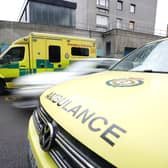 Ambulances are queuing up outside Scottish A&E departments - including one which had to wait 15 hours in Ayrshire. Image: James Manning/Press Association.