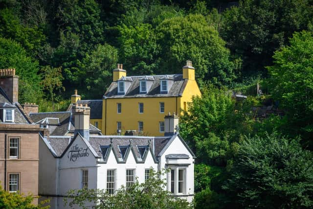 Sundial House in Dunkeld was built for piper John Ballantine who was captured during the 1745 Jacobite rising.