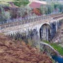 An 80ft section of the bridge parapet collapsed on January 15. Picture: Network Rail