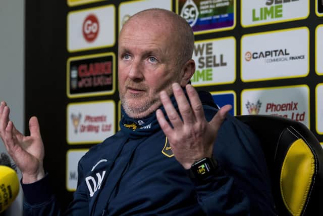 Livingston manager David Martindale has dismissed speculation linking him with the Hibs vacancy. (Photo by Ross Parker / SNS Group)