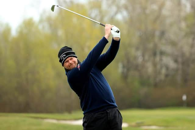 David Drysdale in action during the Austrian Golf Open at Diamond Country Club in Atzenbrugg, near Vienna. Picture: Andrew Redington/Getty Images.