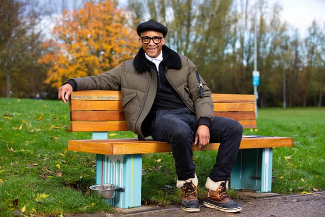 The Benches were designed by BBC Repair Shop's Jay Blades.