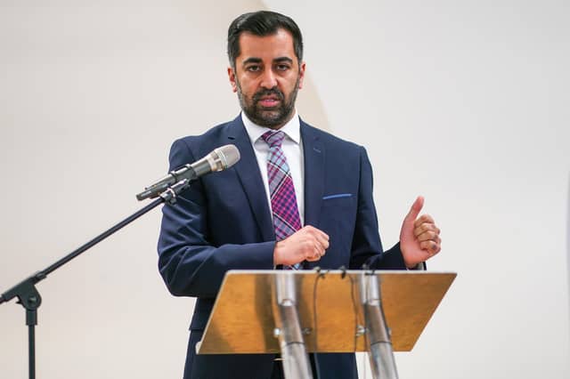First Minister Humza Yousaf at this week's anti-poverty summit (Picture: Peter Summers/Getty)
