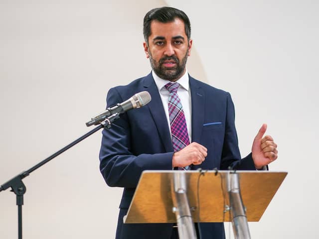 First Minister Humza Yousaf at this week's anti-poverty summit (Picture: Peter Summers/Getty)