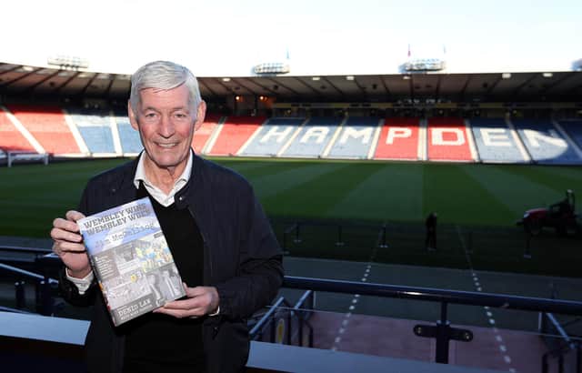 Jim McCalliog launched his book at Hampden.