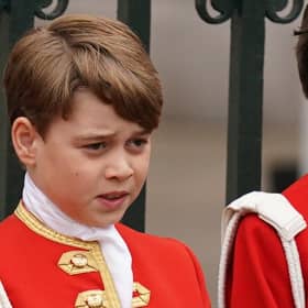 Prince George ahead of the coronation ceremony of King Charles III and Queen Camilla at Westminster Abbey.