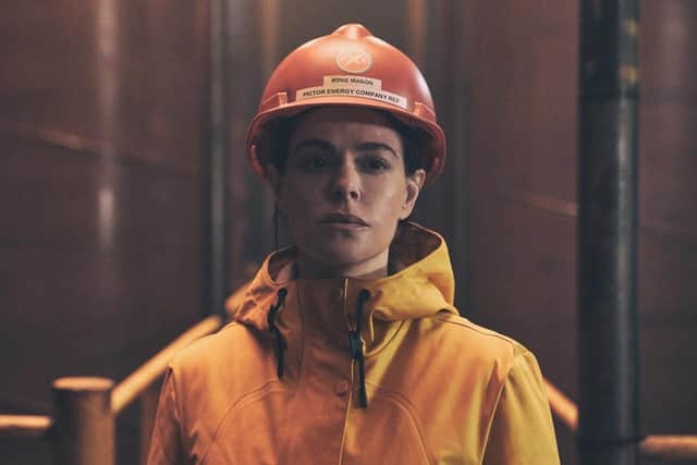 Emily Hampshire is one of the stars of The Rig, a new supernatural thriller set on a North Sea oil rig.