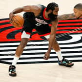 James Harden scored 44 points for the Houston Rockets but they were pipped in overtime by the Portland Trail Blazers. Picture: Steph Chambers/Getty Images