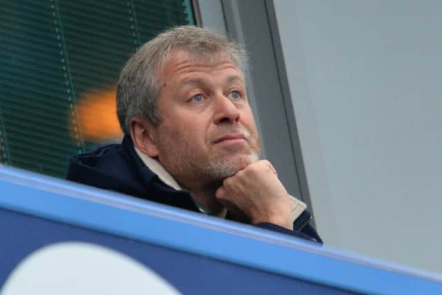 Chelsea's Russian owner Roman Abramovich watches the FA cup fifth round football match between Chelsea and Manchester City at Stamford Bridge in London on February 21st, 2016. Photo: GLYN KIRK/AFP via Getty Images.
