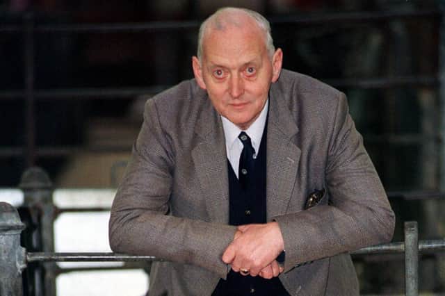 Willie Blair pictured at his retirement in 1998
