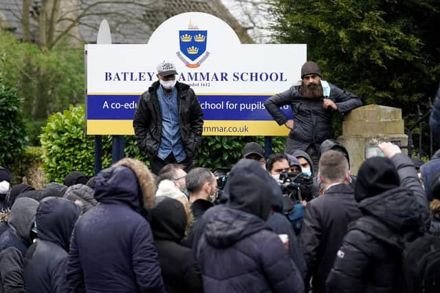 A teacher has been suspended at Batley Grammer School after showing pupils a caricature of the prophet Muhammad (Getty Images)